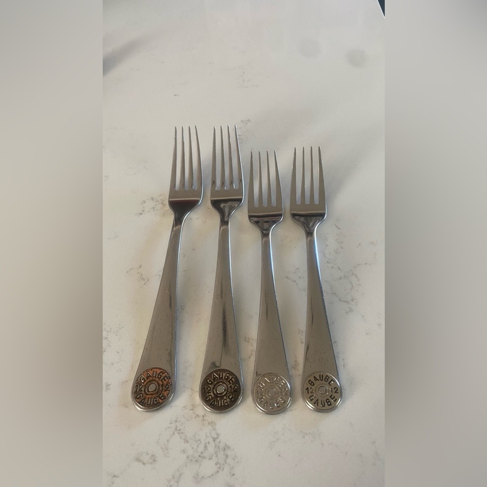 13 Piece Partial Set, Vintage 12 G Shell,Flatware